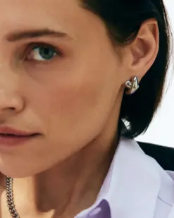 Edblad Alexa Studs L Steel – stora rostfria stålörhängen