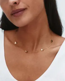 Lucky Mini Multi Gold necklace från Edblad – elegant halsband med färgade stenar