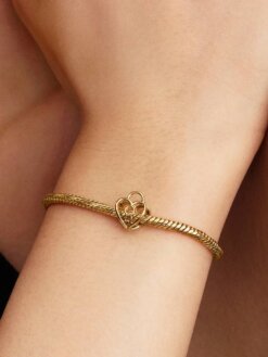 Pandora hjärtberlock med hänglås – elegant charm från Pandora Moments