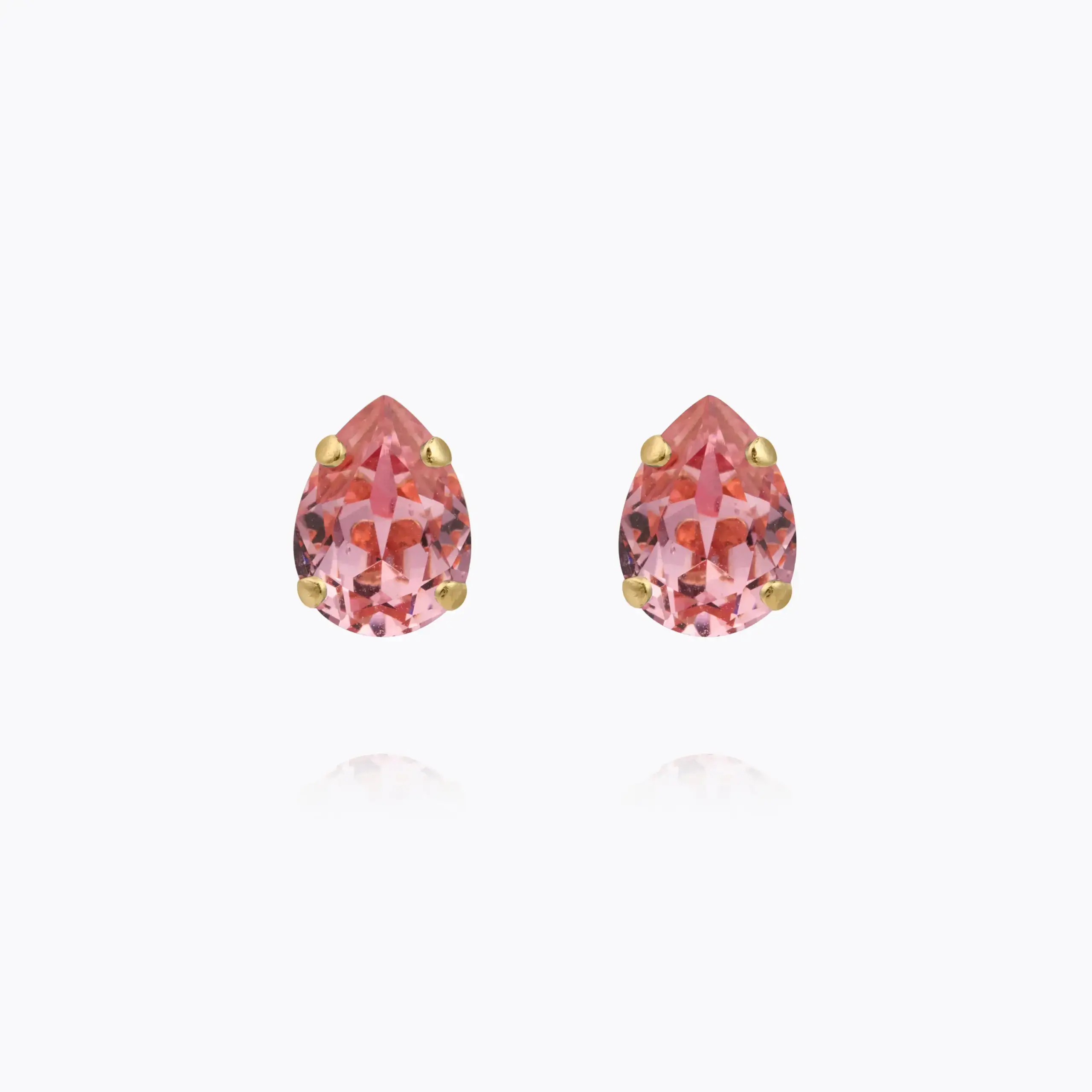 Amelia Stud Earrings Light Rose – Caroline Svedbom örhängen med ljus roséfärgad kristall