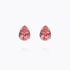 Amelia Stud Earrings Light Rose – Caroline Svedbom örhängen med ljus roséfärgad kristall