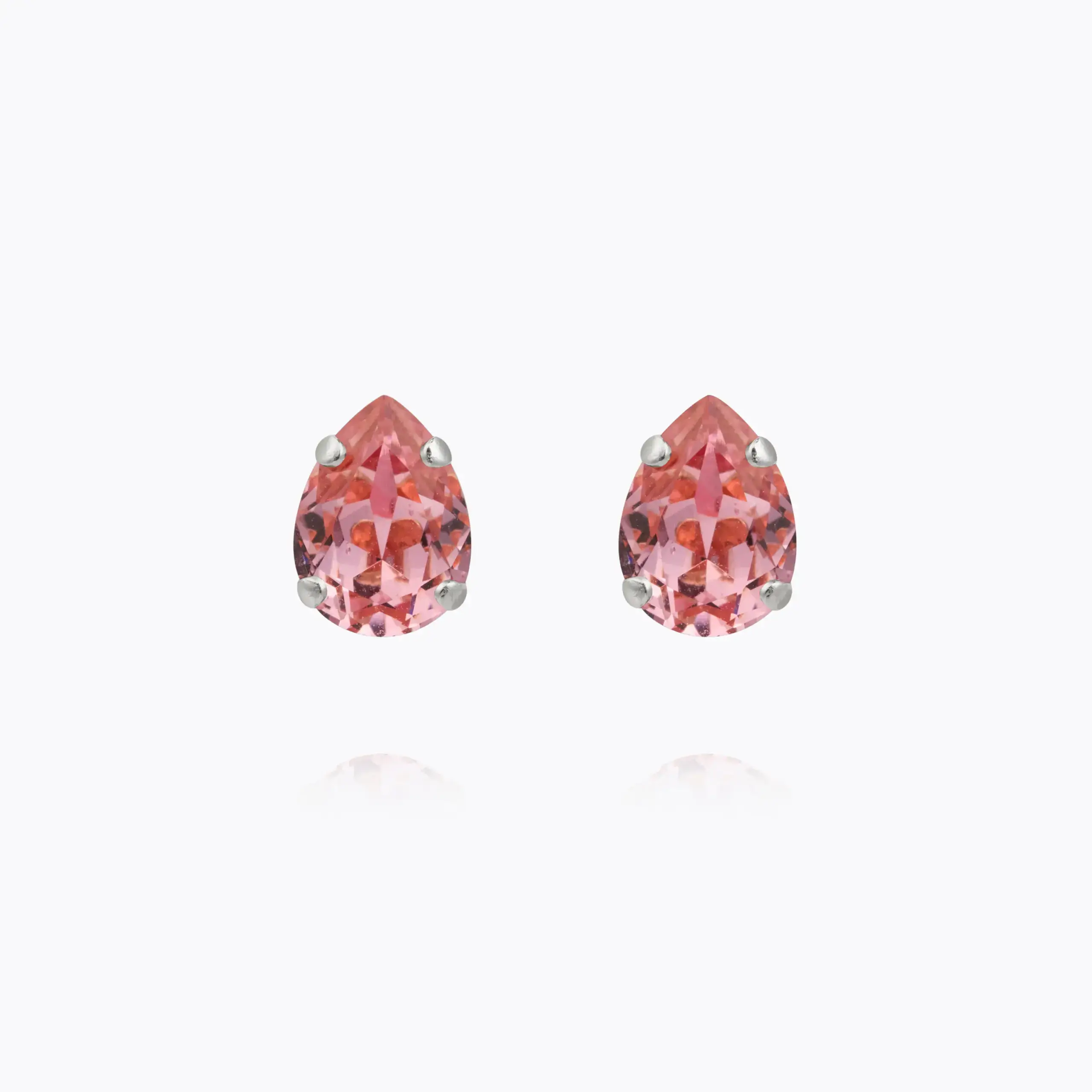 Amelia Stud Earrings Light Rose – Caroline Svedbom örhängen med ljus roséfärgad kristall