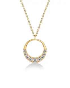 Edblad Monarch Necklace L Gold guldpläterat halsband med kubisk zirkonia