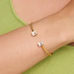 Detaljbild av Diora Stud Bracelet Crystal kristaller