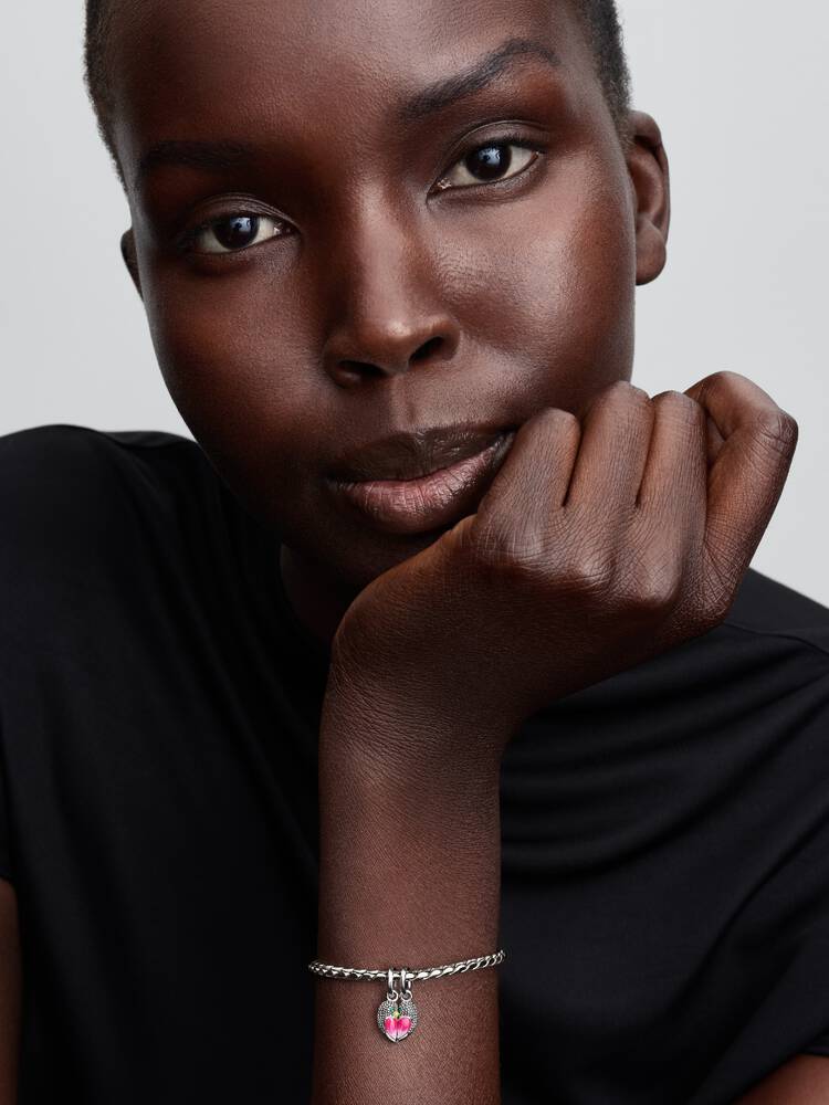 Pandora Delbar Hängberlock Två Fåglar på Moments-armband – vänskapsstyling