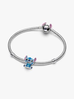 Pandora Disney Stitch-berlock sidovy – sterlingsilver med emalj, Lilo & Stitch kollektion