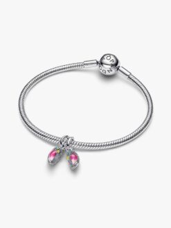 Pandora Delbar Hängberlock Två Fåglar separerade – gravering Birds of a feather