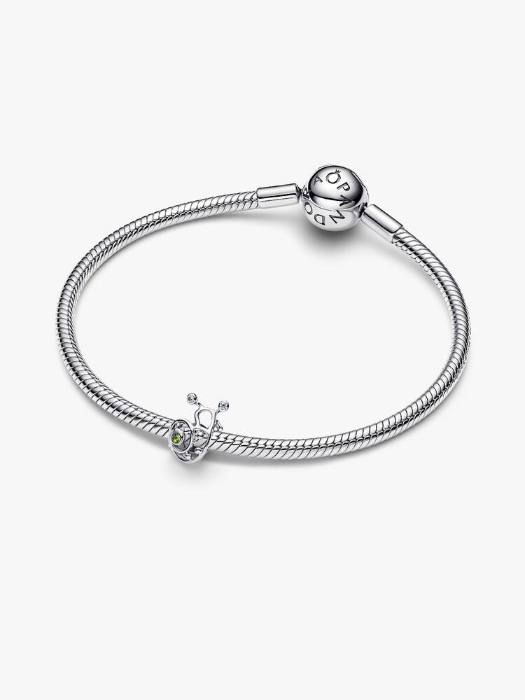 Pandora snigelberlock genombruten design på Moments-armband – naturinspirerad styling