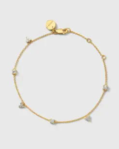 Syster P Celestia Bracelet Gold – handgjort guldarmband med kubiska zirkoner