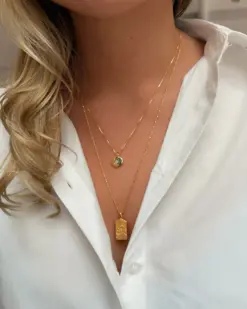 Syster P Beloved Birthstone September Gold – berlock med blå topas i 18K guld