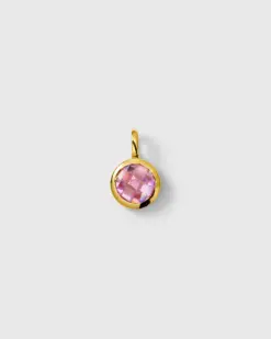 Syster P Beloved Birthstone October Gold – berlock med rosa turmalin i 18K guld