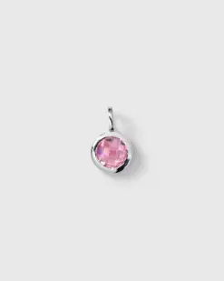 Syster P Beloved Birthstone October Silver – berlock med rosa turmalin i 925 silver