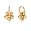 Daisy Hoops Gold från Edblad i blomdesign med blank 14K guldplätering