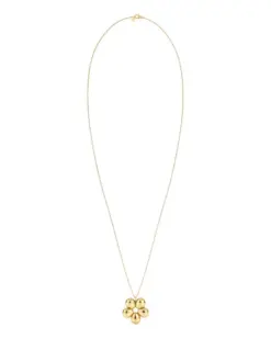Halsband med stor blomformad detalj i guld från Edblad