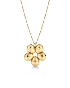Daisy Necklace L Gold från Edblad halsband med stor blomdesign i guld