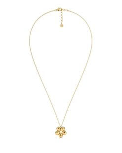 Halsband med större blomformad detalj i guld från Edblad