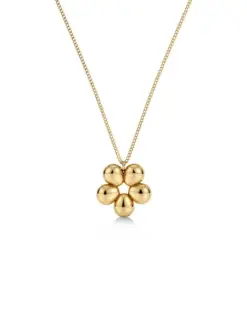 Daisy Necklace M Gold från Edblad halsband med blomdesign i guld