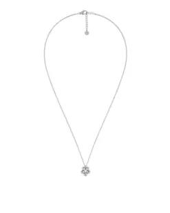 Halsband med blomformad detalj i silver från Edblad