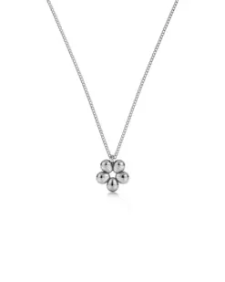 Daisy Necklace S Silver från Edblad halsband med blomdesign i silver