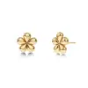 Daisy Studs Gold från Edblad i blomdesign med blank 14K guldplätering