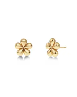 Daisy Studs Gold från Edblad i blomdesign med blank 14K guldplätering