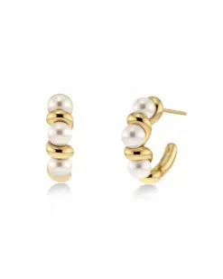 Margot Hoops S Gold från Edblad i blank 14K guldplätering