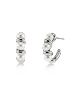 Margot Hoops S Silver från Edblad i blank silverfinish