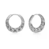 Edblad Monarch Hoops L Silver örhängen i rostfritt stål med kubisk zirkonia