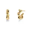 Spiral Hoops S Gold från Edblad i 14K guldplätering med vriden design