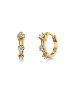 Teeny Hoops Gold från Edblad små guldpläterade hoops i minimalistisk design