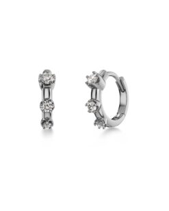 Teeny Hoops Silver från Edblad små silver hoops i minimalistisk design