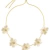 Wildflower Necklace Gold White från Edblad halsband med vit blom i guld