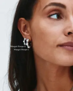 Silver hoops örhängen liten modell från Edblad
