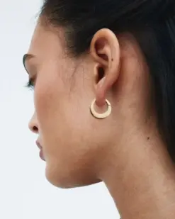 Edblad Monarch Hoops L Gold kombinerade med Monarch halsband guld