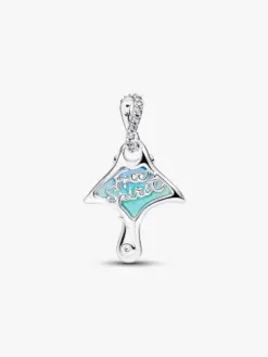 Pandora manta ray hängberlock baksida gravyr Free spirit – sterlingsilver hav frihet symbolik 2026