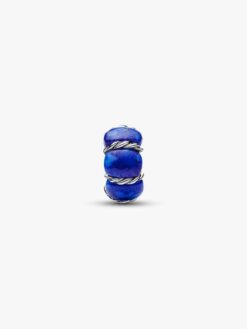 Pandora mellanled havsboj sterlingsilver blå – 794693C01 studiobild vit bakgrund