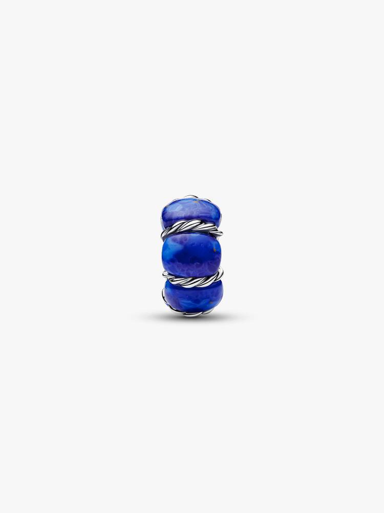Pandora mellanled havsboj sterlingsilver blå – 794693C01 studiobild vit bakgrund