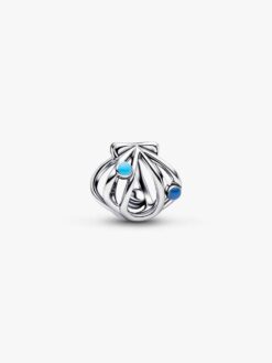 Pandora Snäckberlock med emalj i sterlingsilver med blå emaljdetaljer – 794695C01