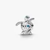 Öppen havssköldpadda berlock Pandora sterlingsilver openwork turkosa ögon hav symbol – 794697C01