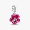 Hibiscus hängberlock Pandora sterlingsilver transparent rosa emalj klara stenar sommar 2026 – 794698C01