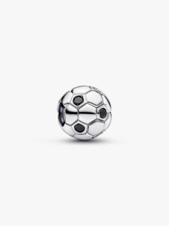 Fotboll berlock Pandora sterlingsilver lappmönster svarta flush-set stenar sport VM 2026 – 794710C01