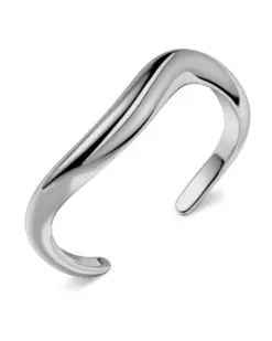 Silverfärgat bangle-armband från Edblad