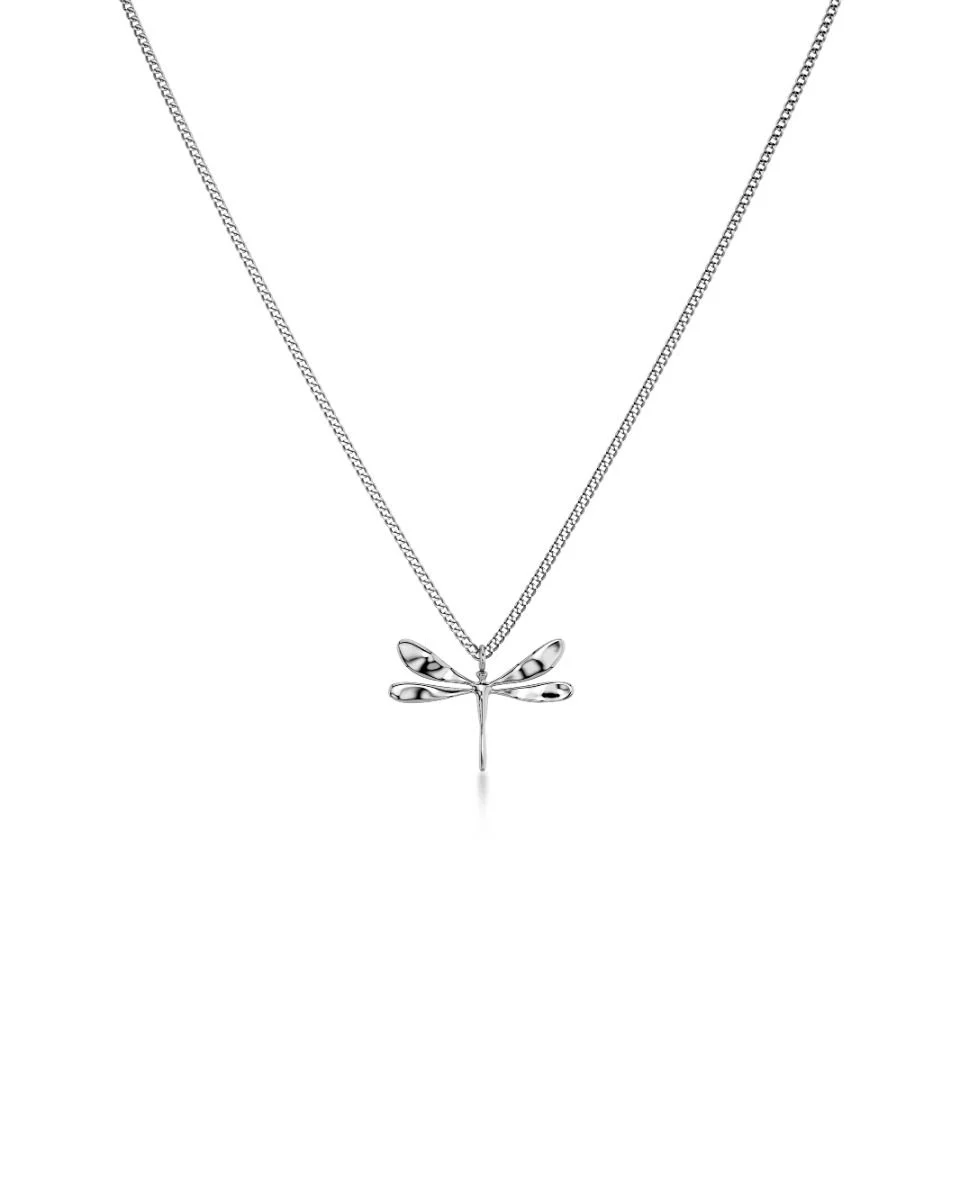 Dragonfly Necklace S Silver från Edblad halsband med trollslända i silver