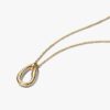 Pandora Halsband med Organiskt Format Hängsmycke i 14k guld infällda stenar – Pandora Essence 364666C01