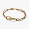 Öppningsbart ovalt länkkedjearmband Pandora 14k guld ovala länkar öppningsbart ME 2026 – 564678C00